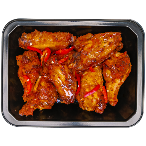 Alitas de pollo dulces y picantes 