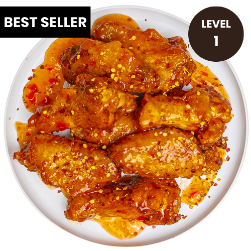 Alitas de pollo dulces y picantes 